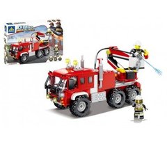 Конструктор Пожарная машина с подъемным механизмом City 256 деталей, 80526