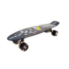 Скейт Penny Board PU колеса с подсветкой пенни борд черный
