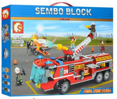 Конструктор Пожарный автомобиль Fire Frontline Sembo Block 580 деталей 603039