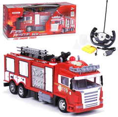 Машина пожарная на радиоуправлении Small Toys 666-192 брызгает водой
