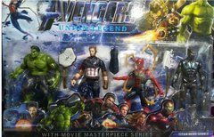 Набор Супергерои марвел Marvel 4 героя: Тор, Халк, Пантера, Спайдермен