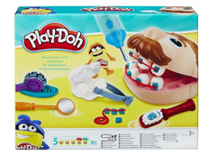 Игровой набор стоматолога мистер зубастик Play-Doh пластилин для лепки
