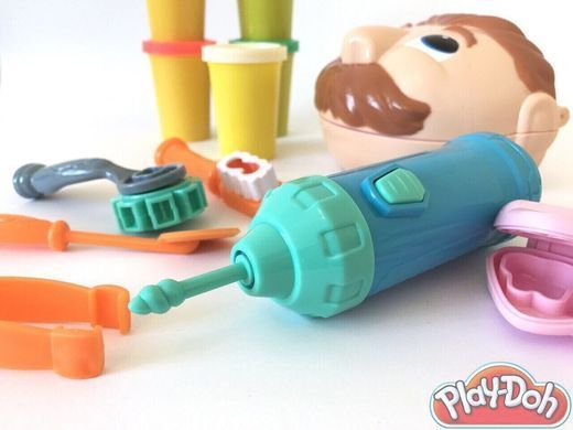 Игровой набор стоматолога мистер зубастик Play-Doh пластилин для лепки
