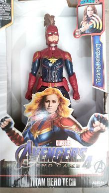 Фигурка Капитан Марвел супер герой 29 см, Captain Marvel