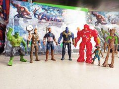 Набор супергероев Марвел 7 шт Marvel Avengers Халк, Танос, Тор, Капитан Америка